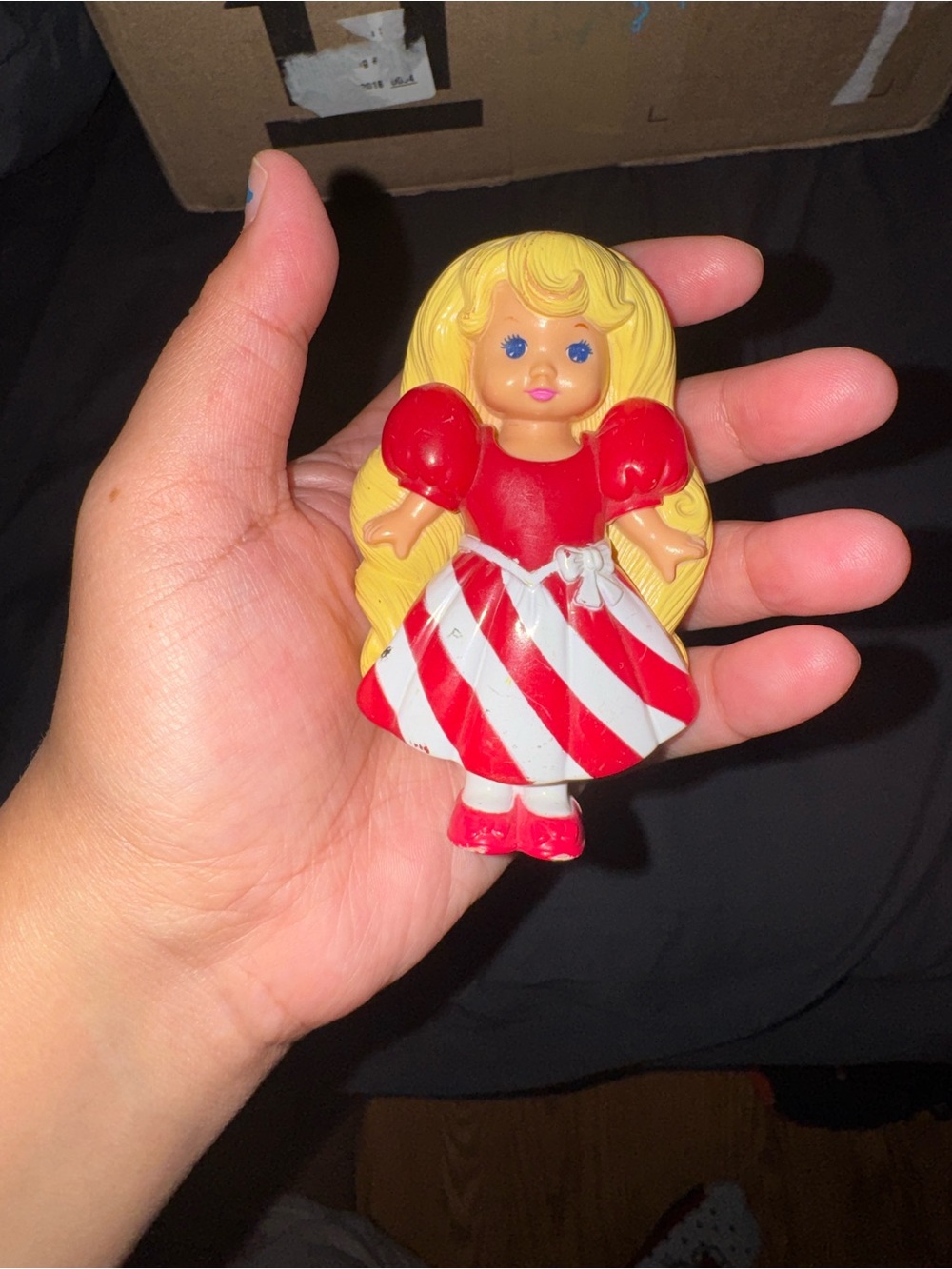 Yellow and Red Little Doll Toy - Kids Play Figurine